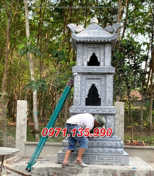 Mẫu mộ tháp phật giáo để tro cốt bằng đá đẹp bán tại Vũng tàu