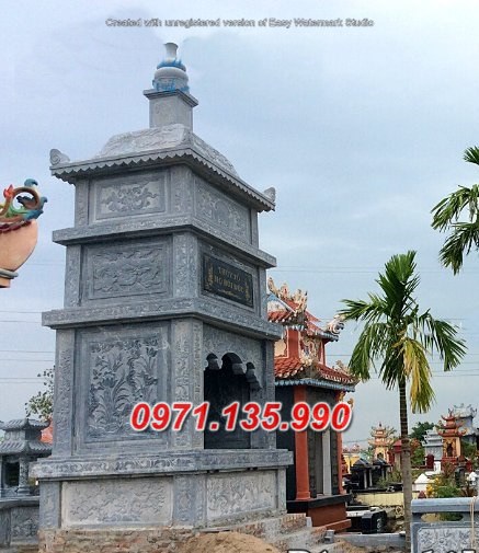 Mẫu tháp mộ đá để tro cốt đẹp bán tại kiên giang long an - tháp phật