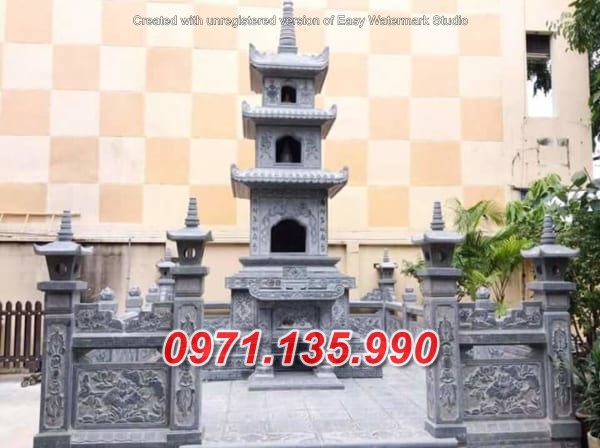 Mẫu tháp mộ đá để tro cốt đẹp bán tại kiên giang long an - tháp phật
