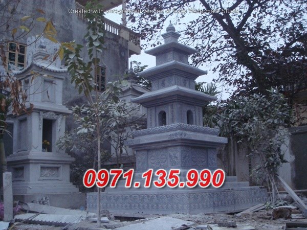 Mẫu tháp mộ đá để tro cốt đẹp bán tại kiên giang long an - tháp phật