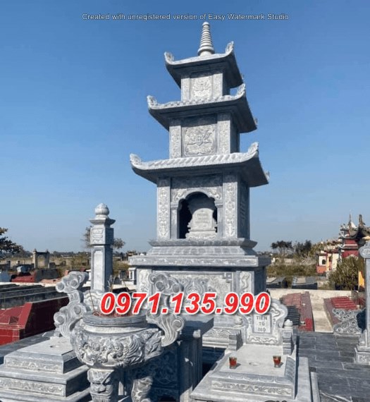 Mẫu tháp mộ đá để tro cốt đẹp bán tại kiên giang long an - tháp phật