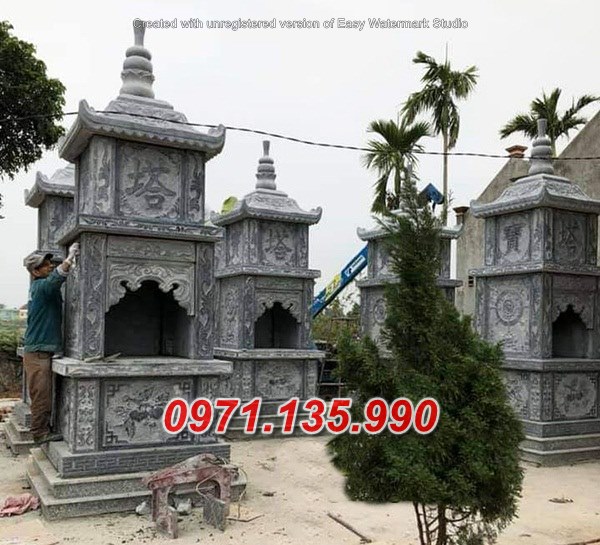 Mẫu tháp mộ đá để tro cốt đẹp bán tại trà vinh vĩnh long