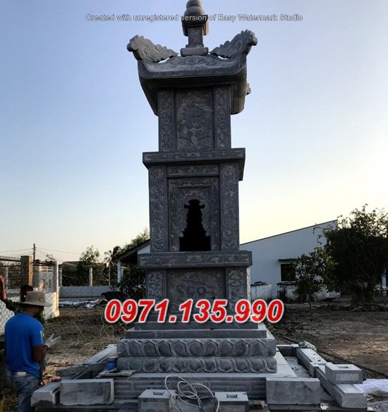Mẫu tháp mộ đá để tro cốt đẹp bán tại trà vinh vĩnh long