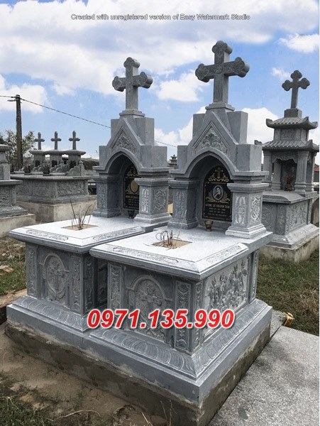 Mẫu mộ đá công giáo để tro cốt đẹp bán tại tiền giang sóc trăng