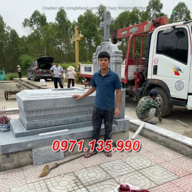 Mẫu mộ đá công giáo để tro cốt đẹp bán tại tiền giang sóc trăng