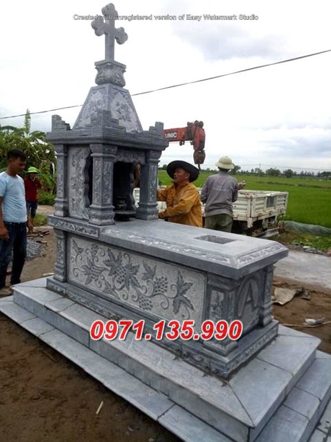 Mẫu mộ đá công giáo để tro cốt đẹp bán tại tiền giang sóc trăng