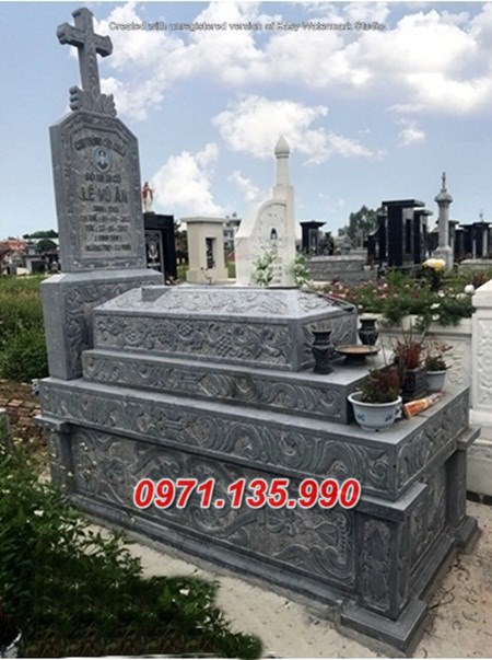 Mẫu mộ đá công giáo để tro cốt đẹp bán tại tiền giang sóc trăng