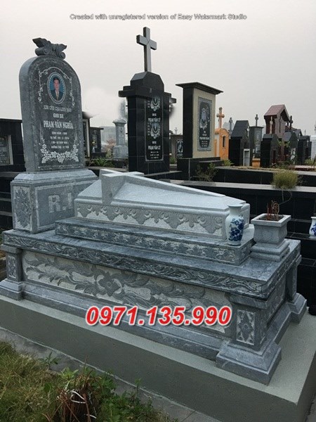 Mẫu lăng mộ đá công giáo đẹp bán tại đồng tháp hậu giang - mộ đạo