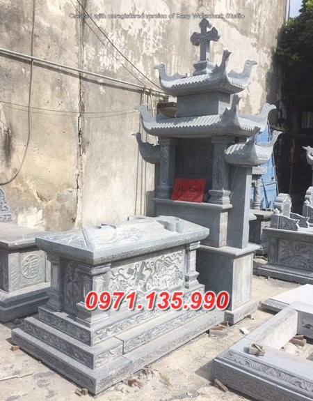 Mẫu lăng mộ đá công giáo đẹp bán tại đồng nai tây ninh - mộ đạo