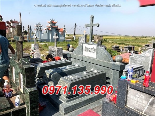 Mẫu lăng mộ đá công giáo đẹp bán tại đồng nai tây ninh - mộ đạo