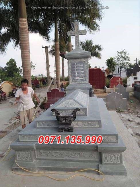 Mẫu lăng mộ đá công giáo đẹp bán tại bình dương bình phước - mộ đạo