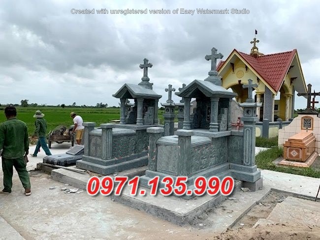 Mẫu lăng mộ đá công giáo đẹp bán tại bình dương bình phước - mộ đạo