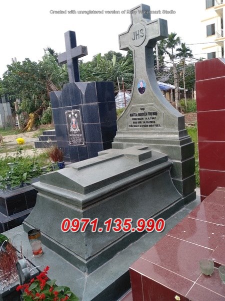 Mẫu lăng mộ đá công giáo đẹp bán tại TP HCM Sài Gòn - mộ đạo