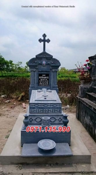 Mẫu lăng mộ đá công giáo đẹp bán tại TP HCM Sài Gòn - mộ đạo
