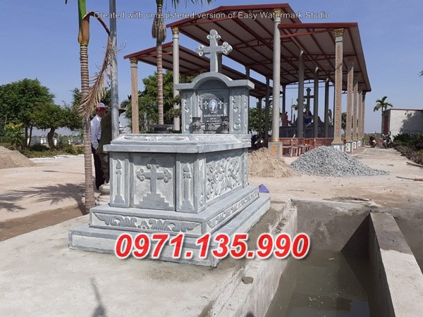 Mẫu lăng mộ đá công giáo đẹp bán tại TP HCM Sài Gòn - mộ đạo
