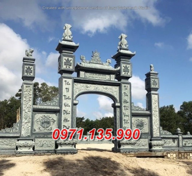 Mẫu cổng đá nhà thờ đình chùa đẹp bán tại hà nội cao bằng bắc kạn