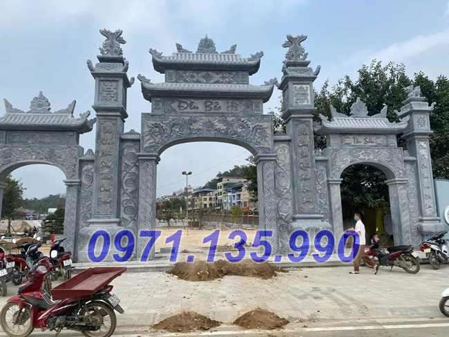 Mẫu cổng đá nhà thờ đình chùa đẹp bán tại hà nội cao bằng bắc kạn