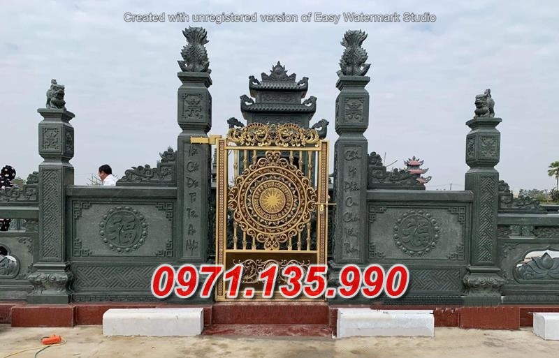 Mẫu cổng đá đẹp nhà thờ đình chùa bán tại quảng nam quảng ngãi