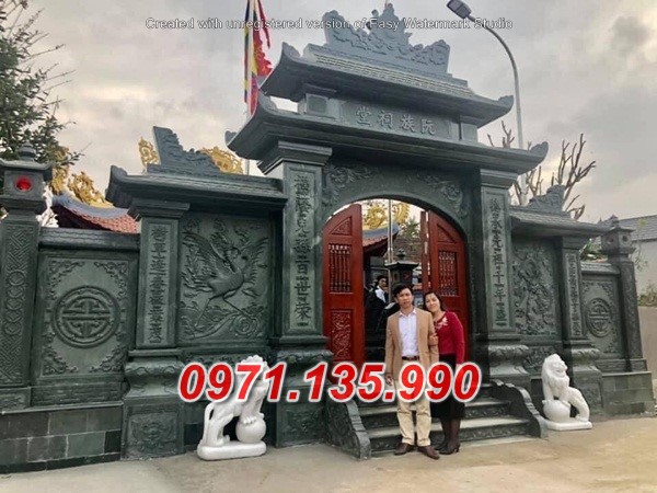 Mẫu cổng đá đẹp nhà thờ đình chùa bán tại sơn la điện biên