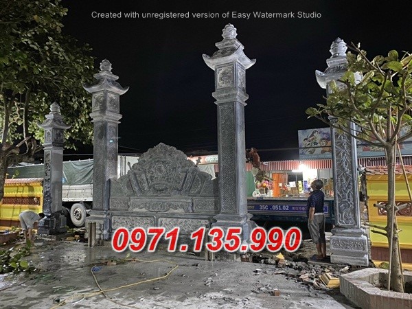 Mẫu cổng đá đẹp nhà thờ đình chùa bán tại sơn la điện biên