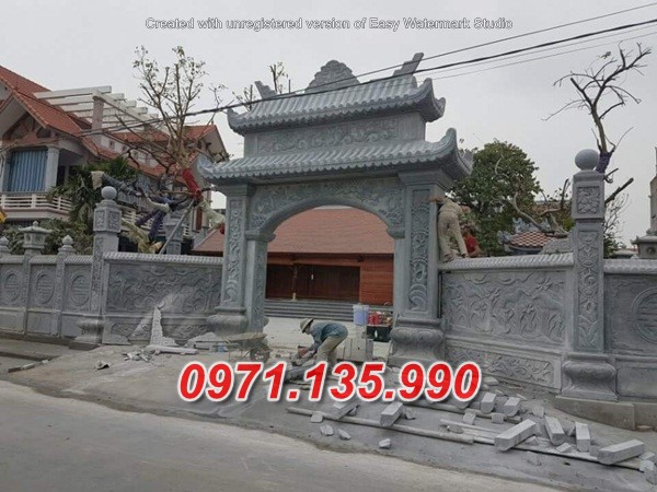 Mẫu cổng đá đẹp nhà thờ đình chùa bán tại lâm đồng tp hcm