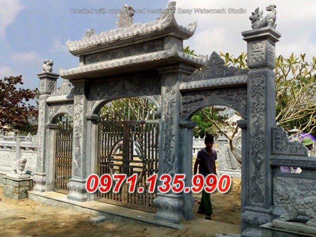 Mẫu cổng đá đẹp nhà thờ đình chùa bán tại lâm đồng tp hcm
