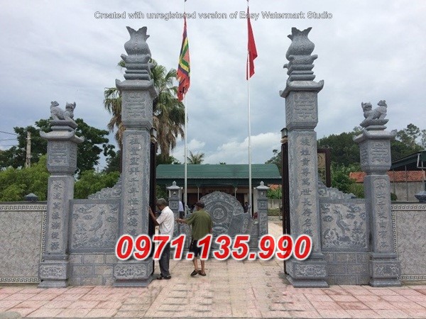 Mẫu cổng đá đẹp nhà thờ đình chùa bán tại lâm đồng tp hcm