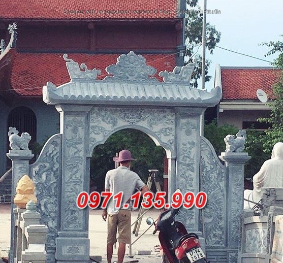 Mẫu cổng đá đẹp nhà thờ đình chùa bán tại lâm đồng tp hcm