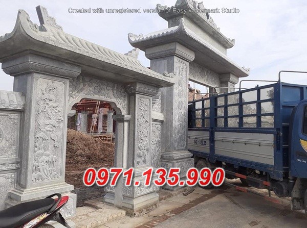 Mẫu cổng đá đẹp nhà thờ đình chùa bán tại tiền giang trà vinh