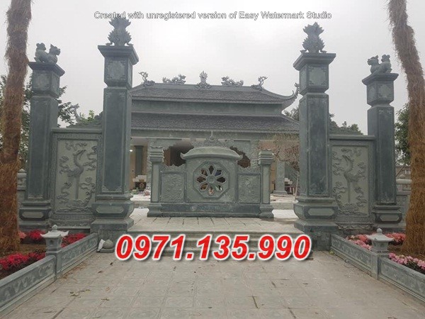 Mẫu cổng đá đẹp nhà thờ đình chùa bán tại tiền giang trà vinh