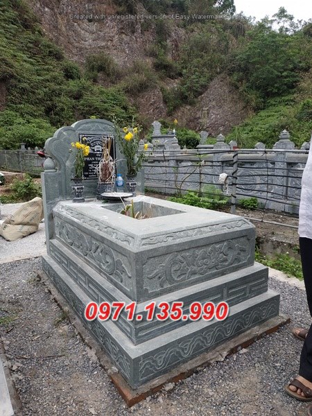 Mẫu mộ đá đẹp bán tại hà nội quảng trị - mộ có mái mộ không mái
