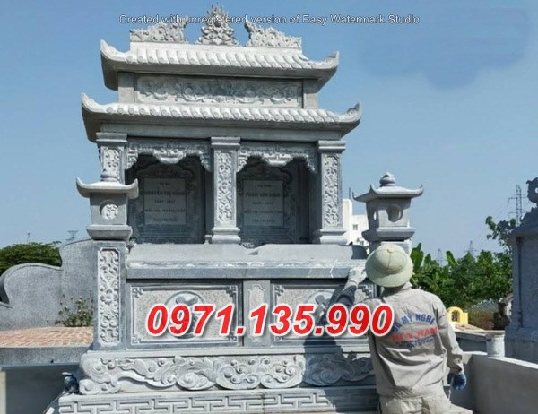 Mẫu mộ đá đẹp bán tại hà nội quảng trị - mộ có mái mộ không mái