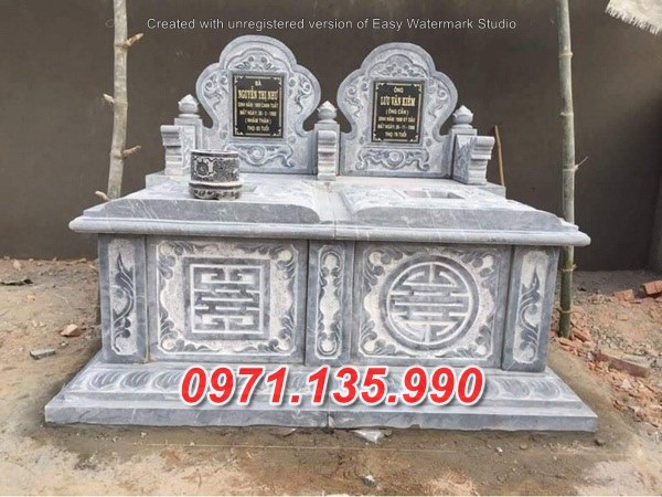 Mẫu mộ đá có mái và không mái đẹp bán tại yên bái đồng nai