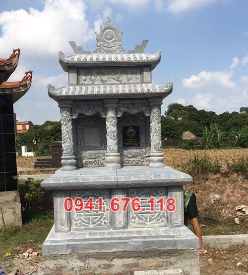 Mẫu mộ đá đôi đẹp để tro cốt bán tại sơn la điện biên hà giang