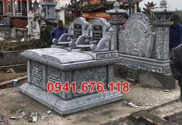 Mẫu mộ đá đôi đẹp để tro cốt bán tại sơn la điện biên hà giang