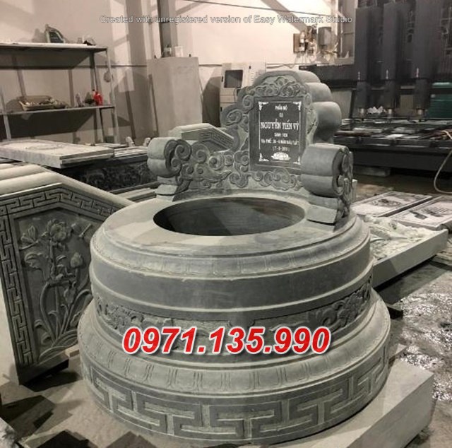 Mẫu mộ đá tròn lục lăng đẹp bán tại sơn la điện biên lai châu