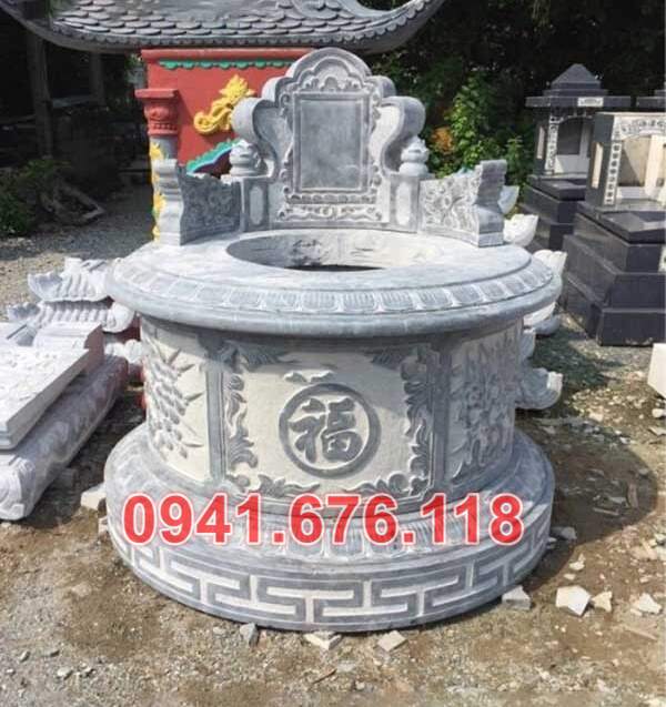 Mẫu mộ đá tròn lục lăng đẹp bán tại sơn la điện biên lai châu