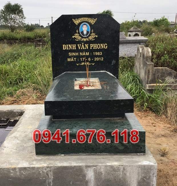 Mẫu mộ đá tam cấp đẹp bán tại ninh thuận bình thuận kon tum - tro cốt