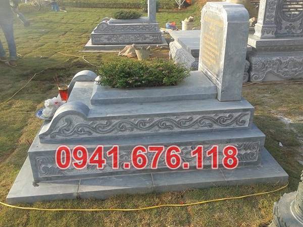 Mẫu mộ đá tam cấp đẹp bán tại ninh thuận bình thuận kon tum - tro cốt