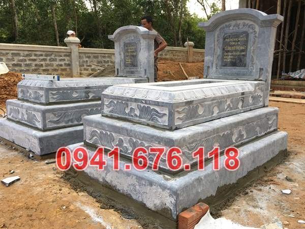 Mẫu mộ đá tam cấp đẹp bán tại bến tre cà mau cần thơ - tro cốt