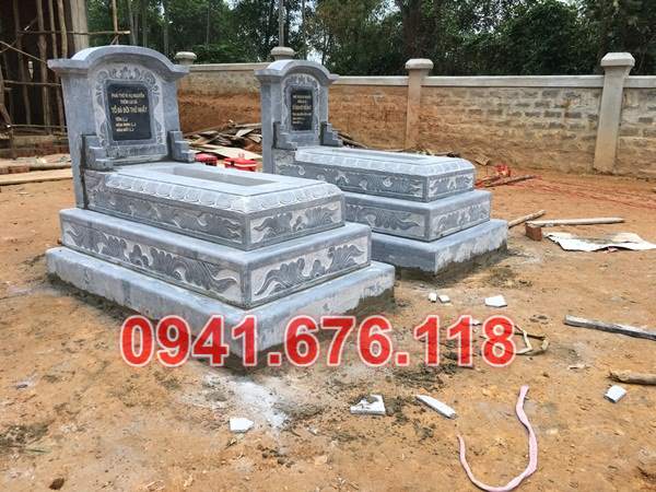 Mẫu mộ đá tam cấp đẹp bán tại bến tre cà mau cần thơ - tro cốt