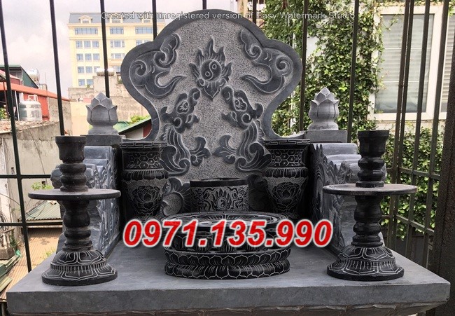 Mẫu bộ bát lư hương đá đẹp bán tại điện biên sơn la lào cai