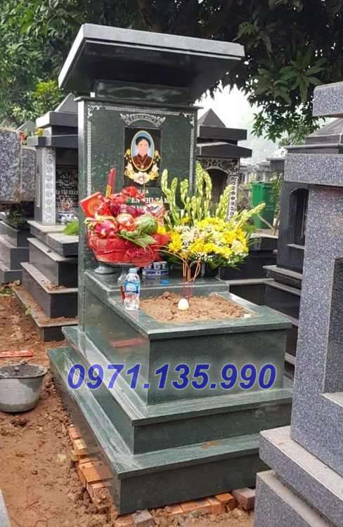 Mẫu mộ đá xanh đẹp bán tại bắc ninh bắc giang lạng sơn - mộ bằng đá