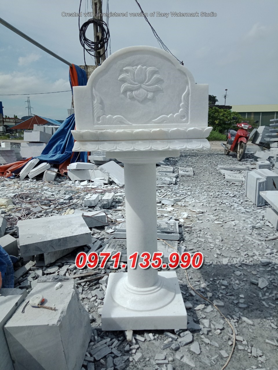 Mẫu cây hương đá thờ thần linh đẹp bán tại hưng yên lạng sơn thờ thiên