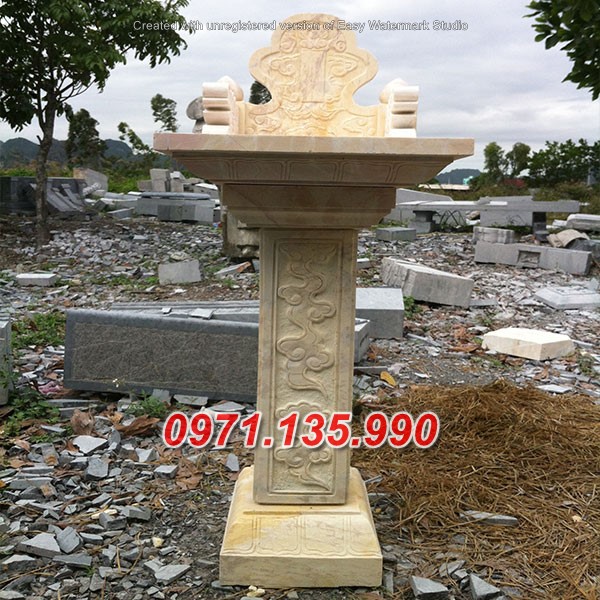 Mẫu cây hương đá thờ thần linh đẹp bán tại hưng yên lạng sơn thờ thiên