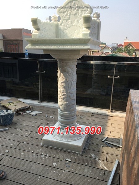 Mẫu cây hương đá thờ thần linh đẹp bán đà nẵng Huế bàn thờ thiên