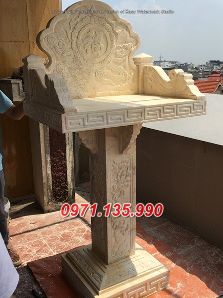 Mẫu cây hương đá thờ thần linh đẹp bán đà nẵng Huế bàn thờ thiên