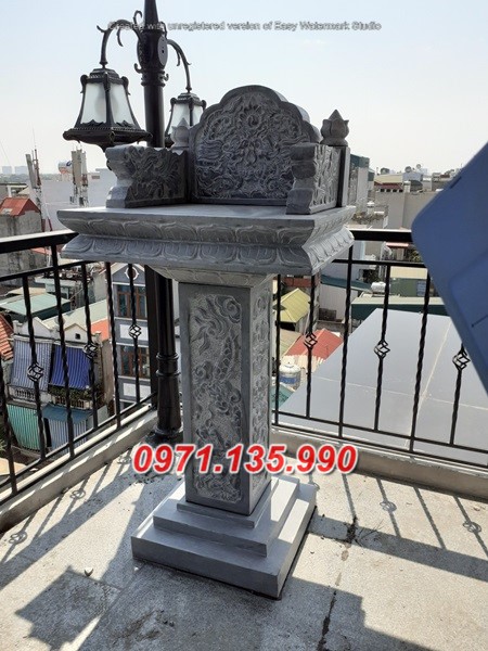 Mẫu cây hương đá thờ thần linh đẹp bán đà nẵng Huế bàn thờ thiên