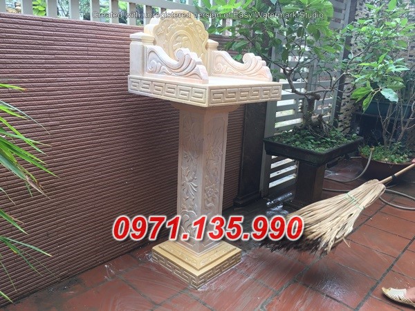 Mẫu cây hương đá thờ thần linh đẹp bán sóc trăng long an thờ thiên
