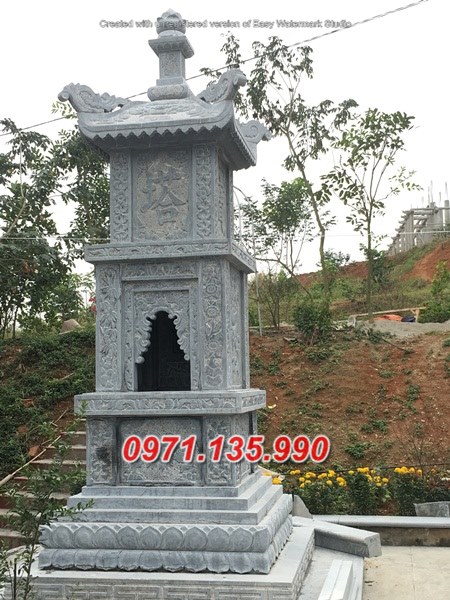 mẫu bảo tháp đá phật giáo để tro cốt đẹp bán tại bến tre cà mau
